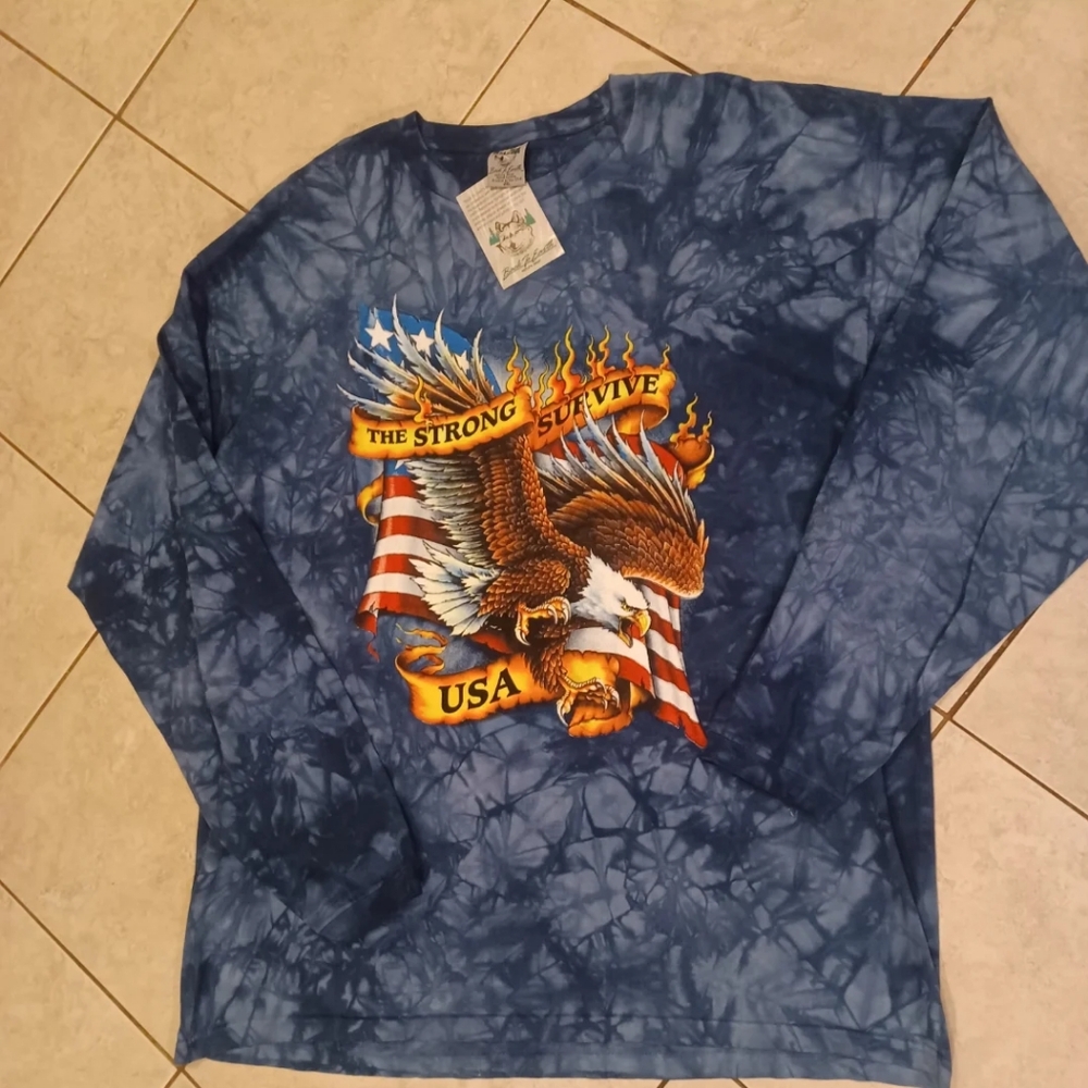 Back 2 earth nature wear tye dye long sleeve shirt sz.xxl